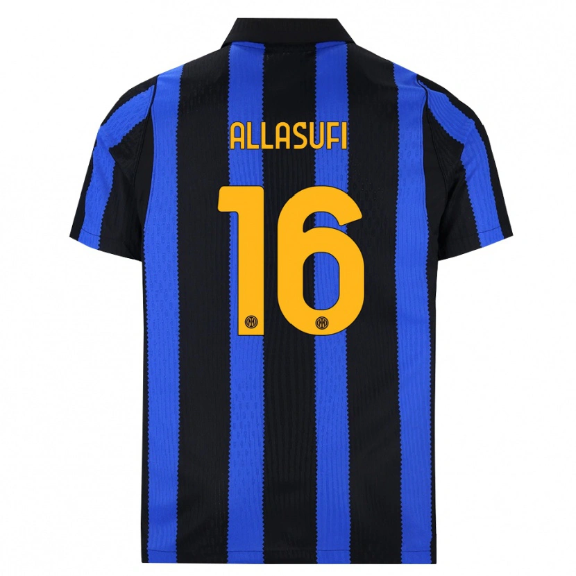 Danxen Homem Camisola Mattias Allasufi #16 Preto Azul Amarelo Principal 2026/27 Camisa