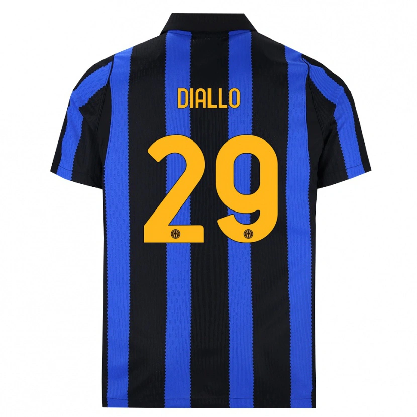 Danxen Homem Camisola Oumar Diallo #29 Preto Azul Amarelo Principal 2026/27 Camisa