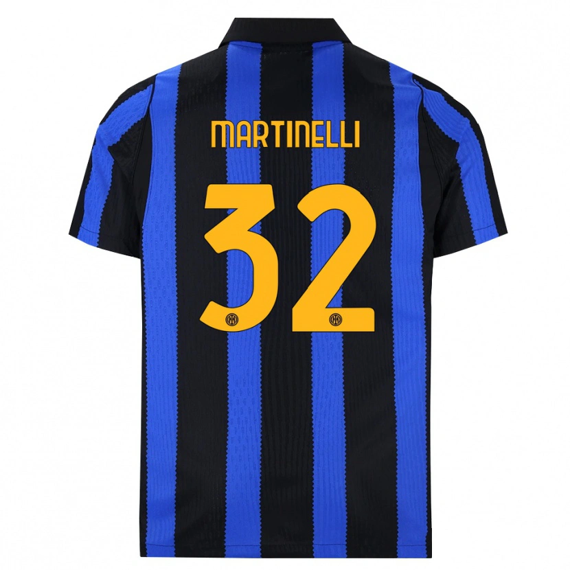 Danxen Homem Camisola Matilde Martinelli #32 Preto Azul Amarelo Principal 2026/27 Camisa