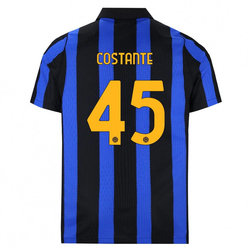 Danxen Homem Camisola Umberto Costante #45 Preto Azul Amarelo Principal 2026/27 Camisa
