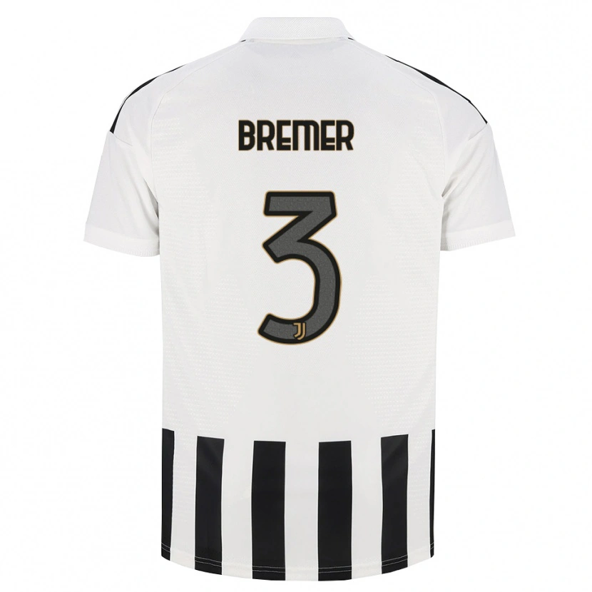Danxen Homem Camisola Gleison Bremer Silva Nascimento #3 Preto Branco Marrom Principal 2026/27 Camisa