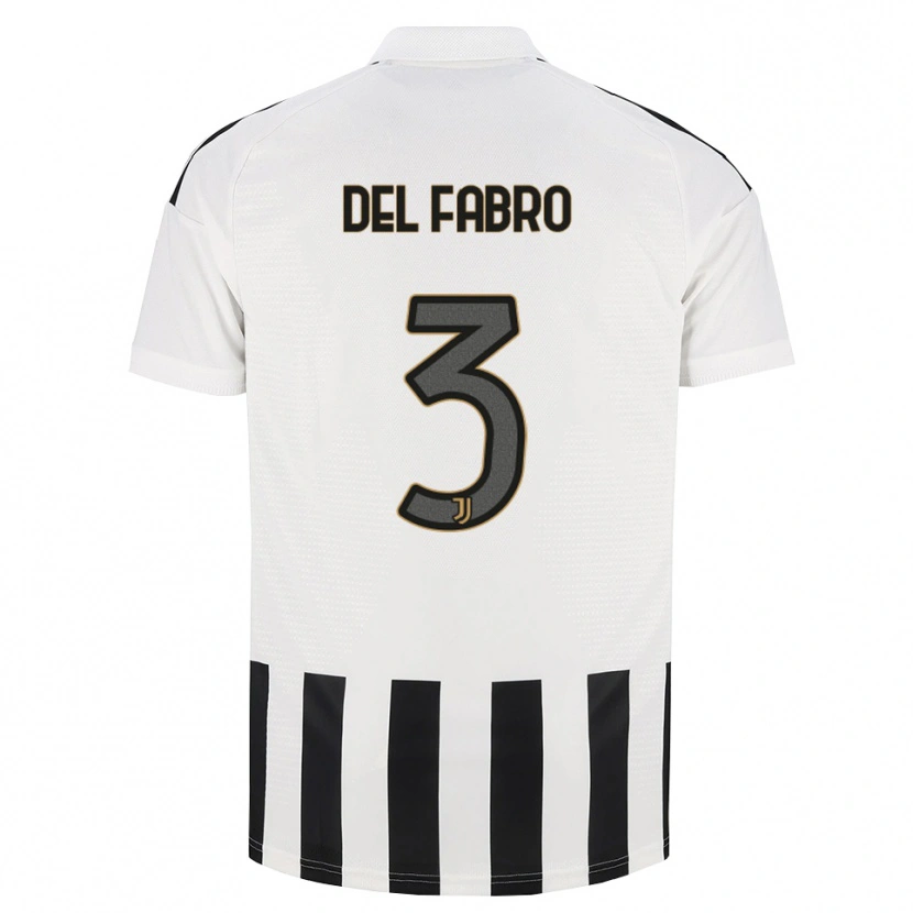 Danxen Homem Camisola Jacopo Del Fabro #3 Preto Branco Marrom Principal 2026/27 Camisa