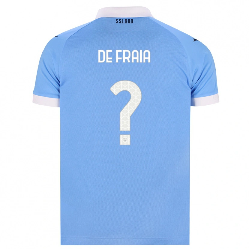 Danxen Homem Camisola Davide De Fraia #0 Azul Celeste Preto Branco Principal 2026/27 Camisa