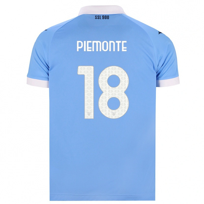 Danxen Homem Camisola Martina Piemonte #18 Azul Celeste Preto Branco Principal 2026/27 Camisa