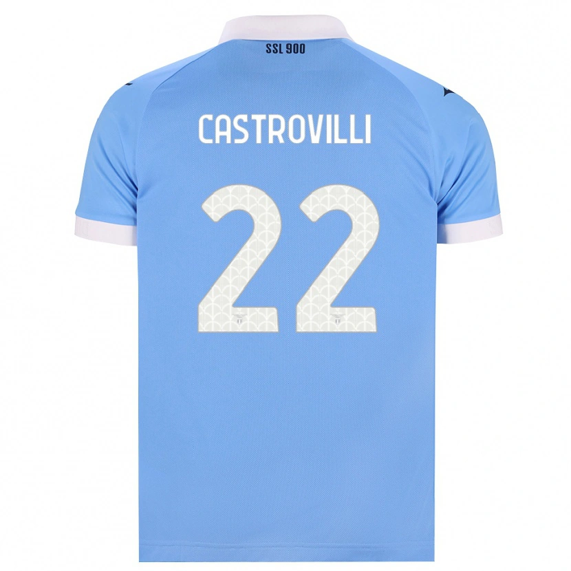 Danxen Homem Camisola Gaetano Castrovilli #22 Azul Celeste Preto Branco Principal 2026/27 Camisa