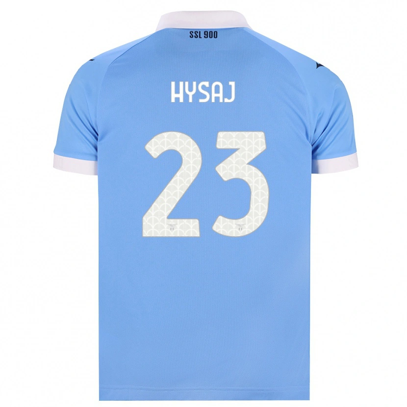 Danxen Homem Camisola Elseid Hysaj #23 Azul Celeste Preto Branco Principal 2026/27 Camisa