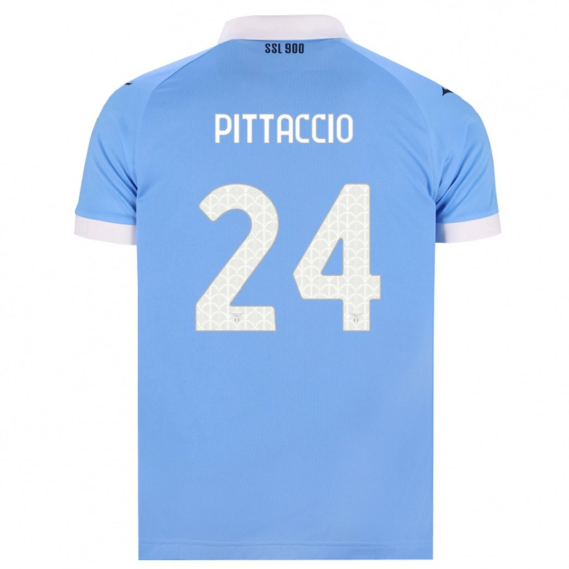Danxen Homem Camisola Francesca Pittaccio #24 Azul Celeste Preto Branco Principal 2026/27 Camisa