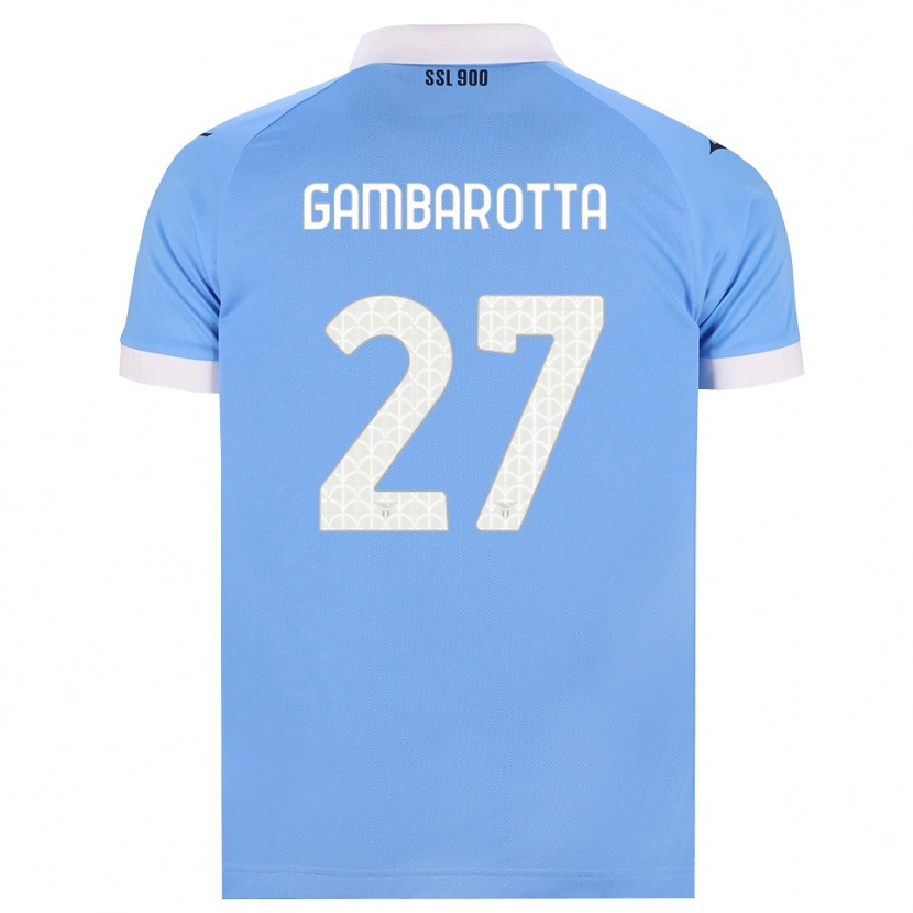 Danxen Homem Camisola Margot Gambarotta #27 Azul Celeste Preto Branco Principal 2026/27 Camisa