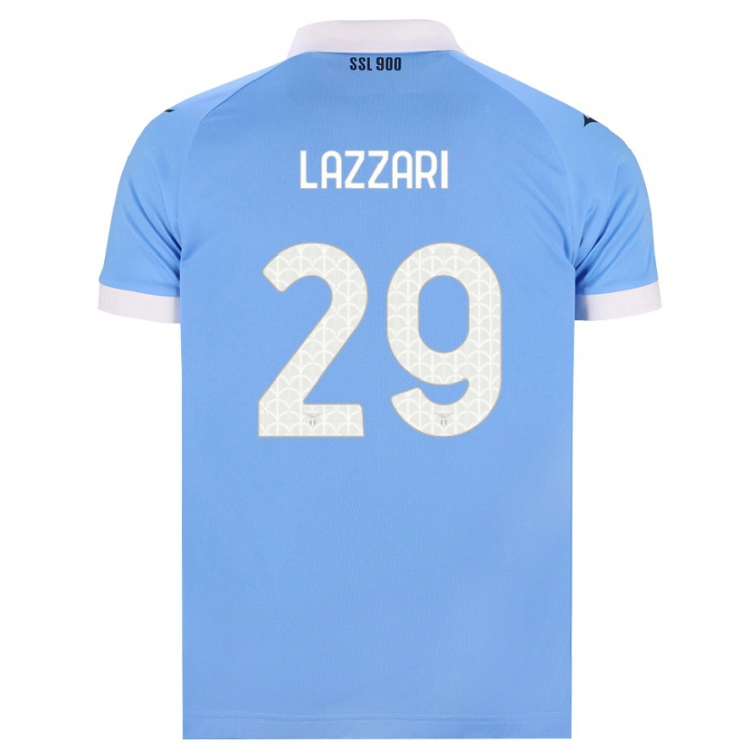 Danxen Homem Camisola Manuel Lazzari #29 Azul Celeste Preto Branco Principal 2026/27 Camisa