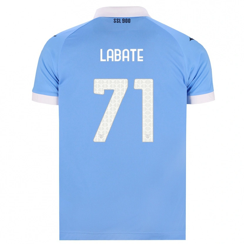 Danxen Homem Camisola Camilla Labate #71 Azul Celeste Preto Branco Principal 2026/27 Camisa