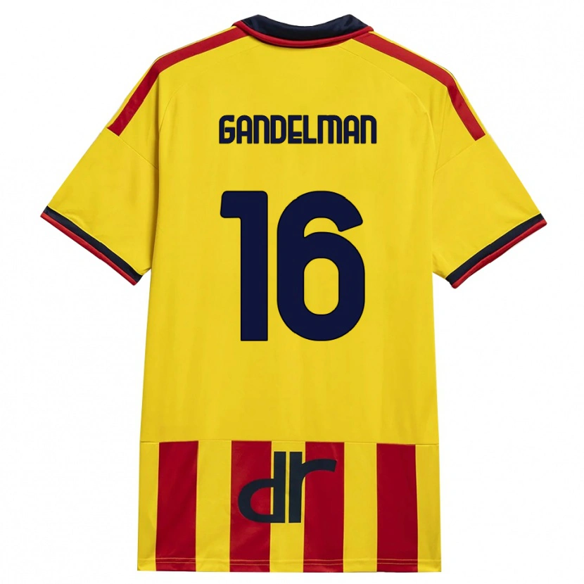 Danxen Homem Camisola Omri Gandelman #16 Amarelo Vermelho Principal 2026/27 Camisa