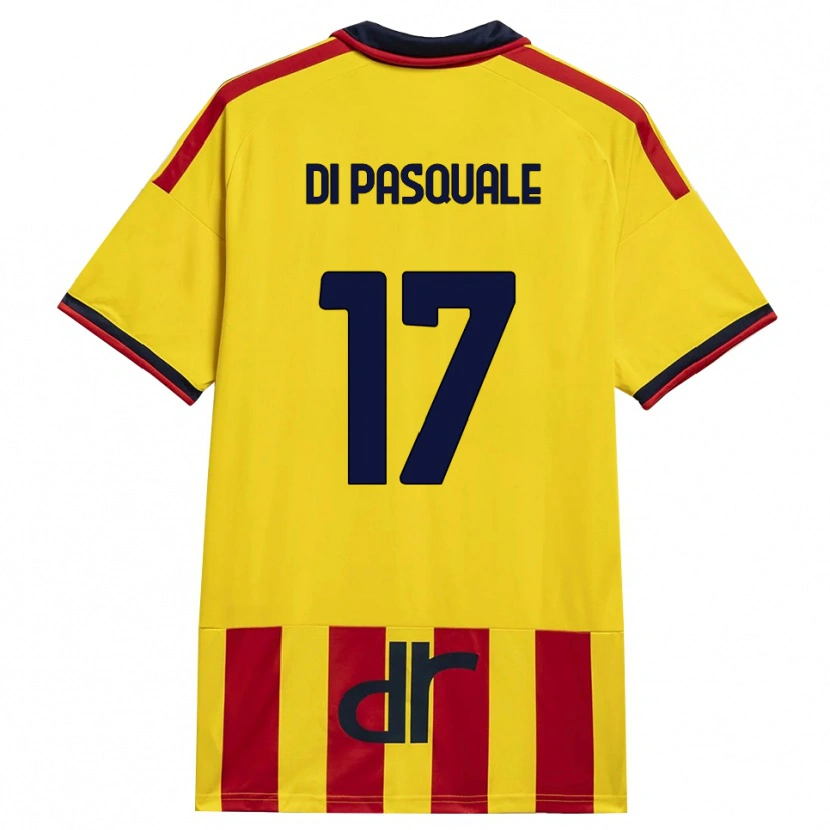 Danxen Homem Camisola Alessandro Di Pasquale #17 Amarelo Vermelho Principal 2026/27 Camisa