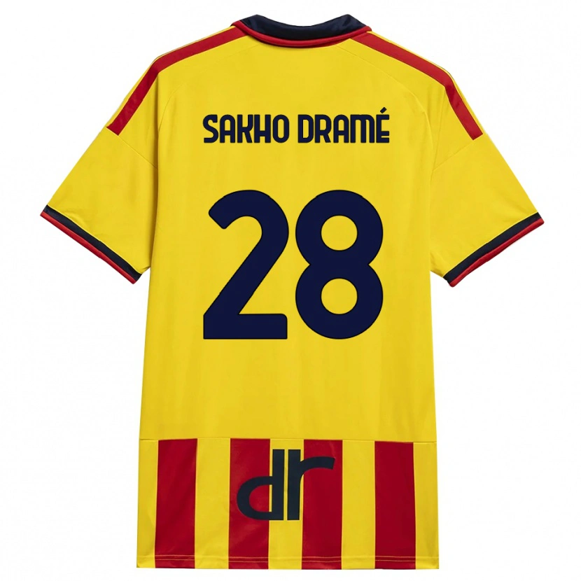 Danxen Homem Camisola Samba Sakho Dramé #28 Amarelo Vermelho Principal 2026/27 Camisa