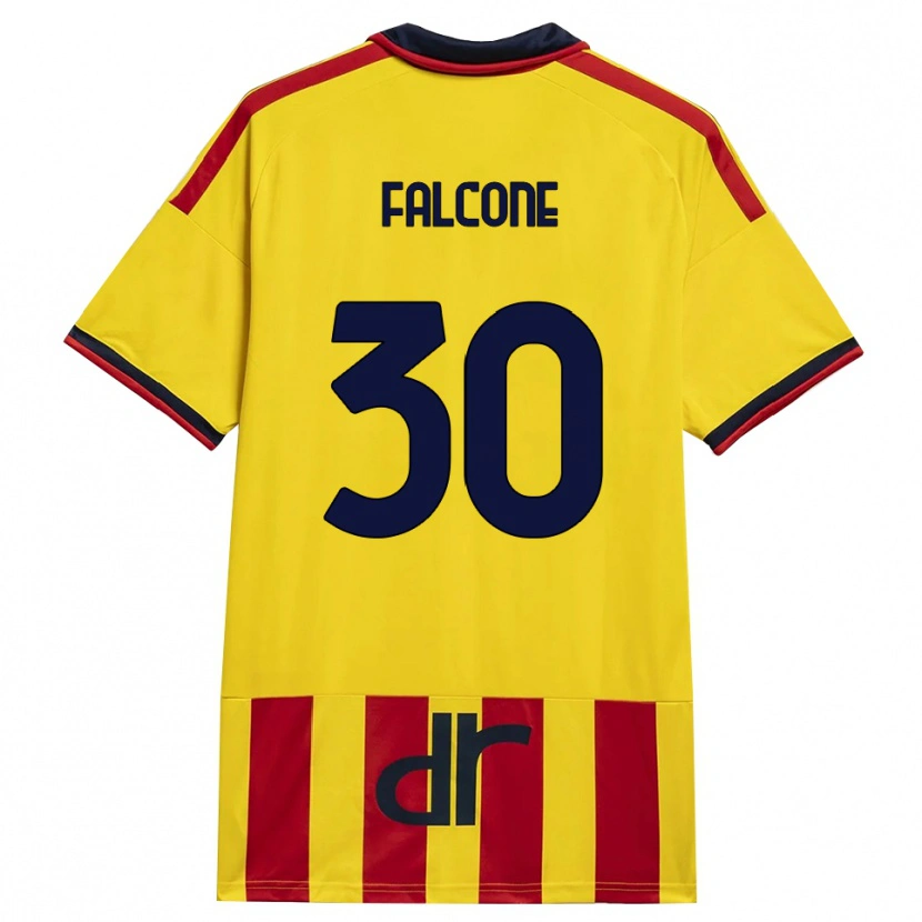 Danxen Homem Camisola Wladimiro Falcone #30 Amarelo Vermelho Principal 2026/27 Camisa