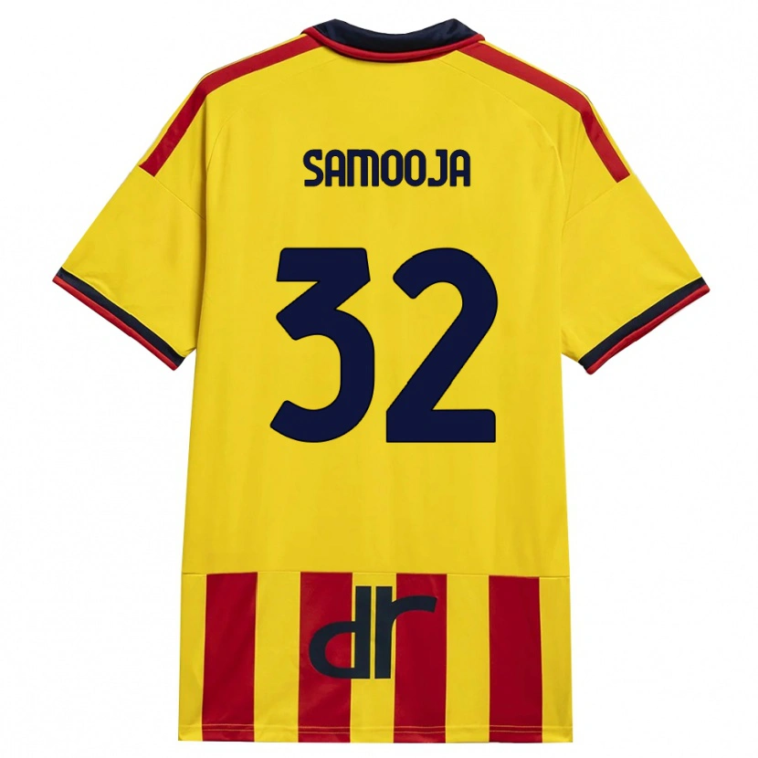 Danxen Homem Camisola Jasper Samooja #32 Amarelo Vermelho Principal 2026/27 Camisa