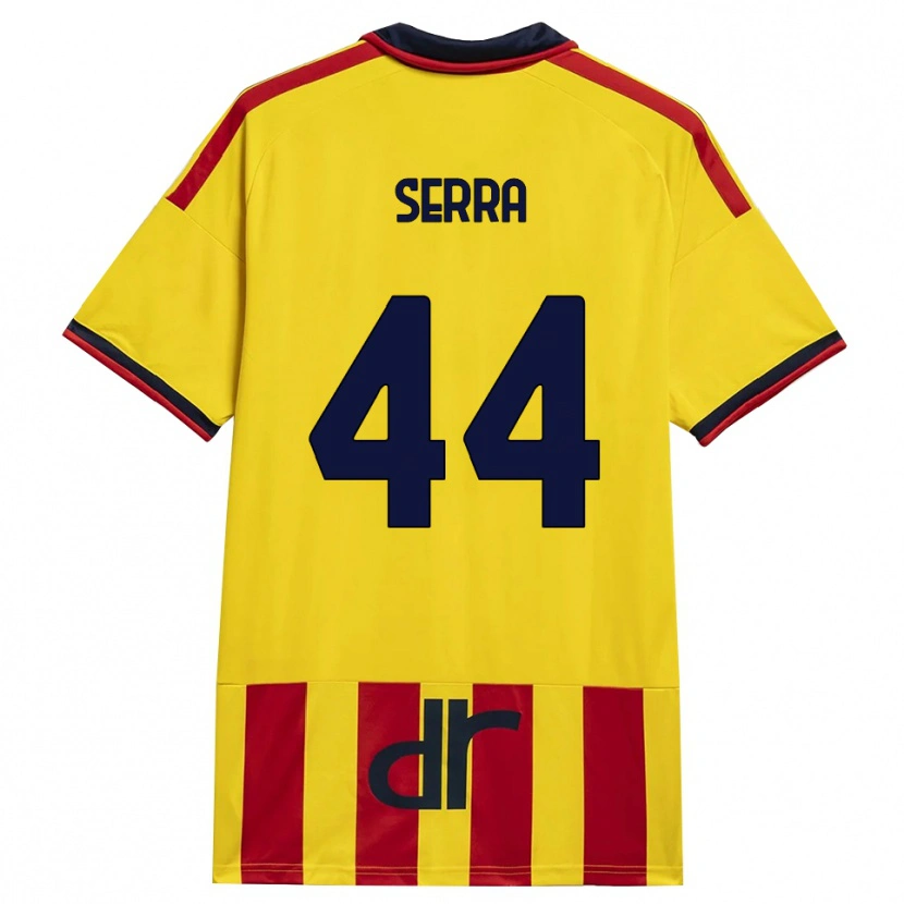Danxen Homem Camisola Francesco Serra #44 Amarelo Vermelho Principal 2026/27 Camisa