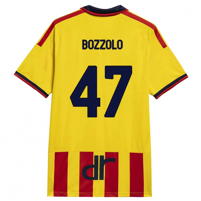 Danxen Homem Camisola Alessandro Bozzolo #47 Amarelo Vermelho Principal 2026/27 Camisa