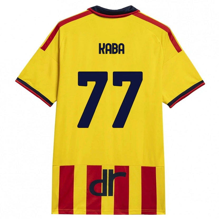 Danxen Homem Camisola Mohamed Kaba #77 Amarelo Vermelho Principal 2026/27 Camisa