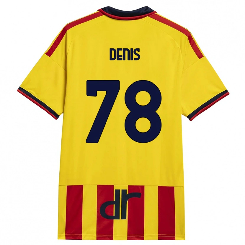 Danxen Homem Camisola Max Denis #78 Amarelo Vermelho Principal 2026/27 Camisa