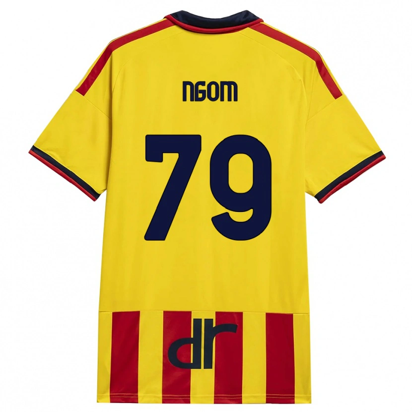 Danxen Homem Camisola Oumar Ngom #79 Amarelo Vermelho Principal 2026/27 Camisa