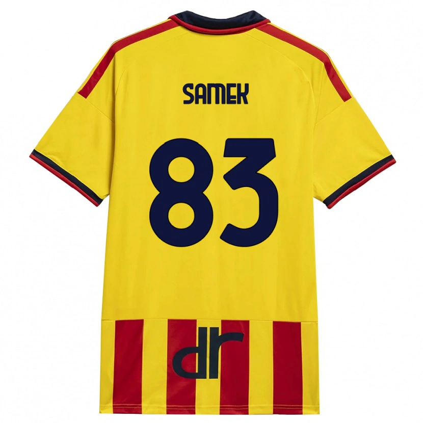 Danxen Homem Camisola Daniel Samek #83 Amarelo Vermelho Principal 2026/27 Camisa