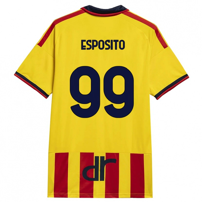 Danxen Homem Camisola Pasquale Esposito #99 Amarelo Vermelho Principal 2026/27 Camisa