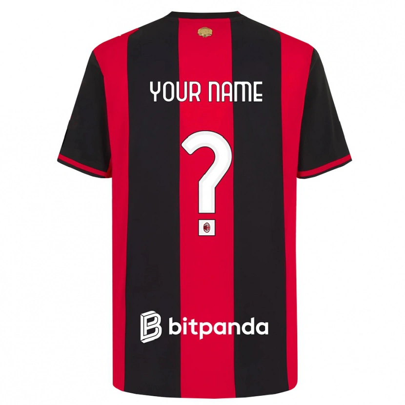 Danxen Homem Camisola Seu Nome #0 Vermelho Preto Branco Principal 2026/27 Camisa