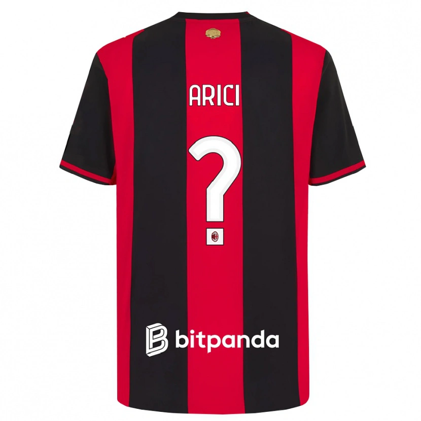 Danxen Homem Camisola Alberto Arici #0 Vermelho Preto Branco Principal 2026/27 Camisa