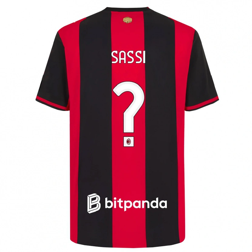 Danxen Homem Camisola Simone Sassi #0 Vermelho Preto Branco Principal 2026/27 Camisa