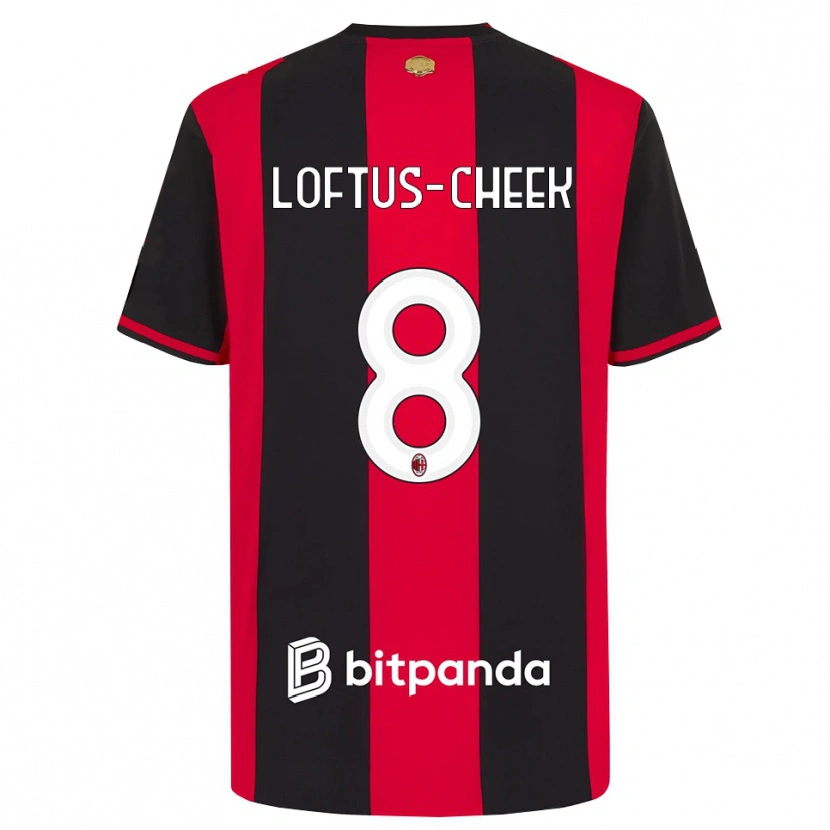 Danxen Homem Camisola Ruben Loftus-Cheek #8 Vermelho Preto Branco Principal 2026/27 Camisa