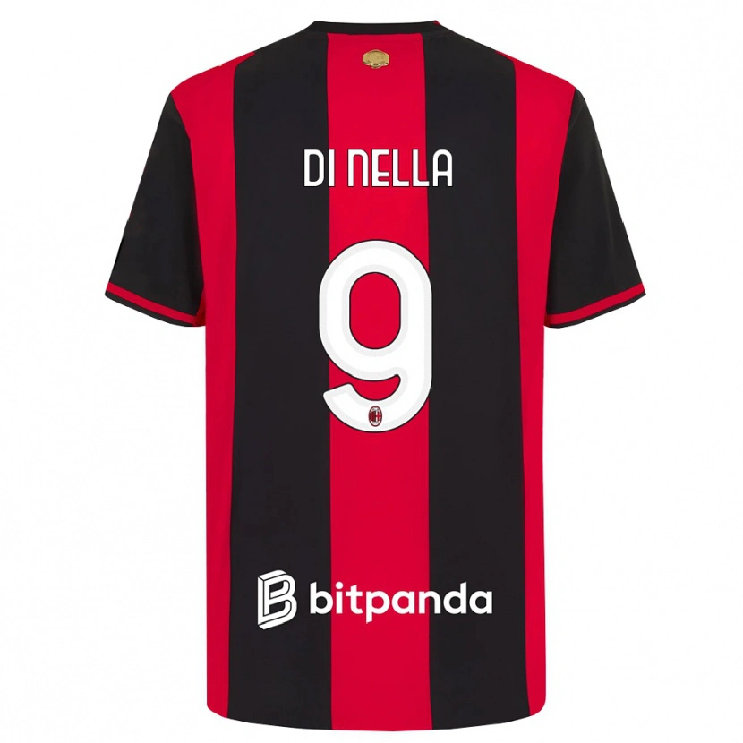 Danxen Homem Camisola Ludovico Di Nella #9 Vermelho Preto Branco Principal 2026/27 Camisa