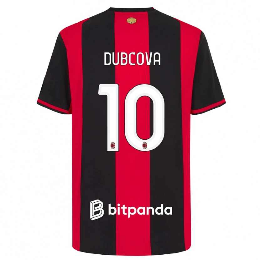 Danxen Homem Camisola Kamila Dubcova #10 Vermelho Preto Branco Principal 2026/27 Camisa