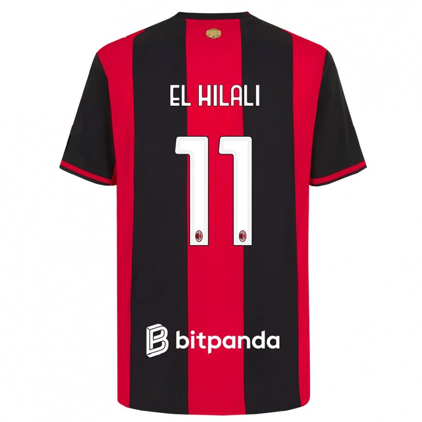 Danxen Homem Camisola Youns El Hilali #11 Vermelho Preto Branco Principal 2026/27 Camisa