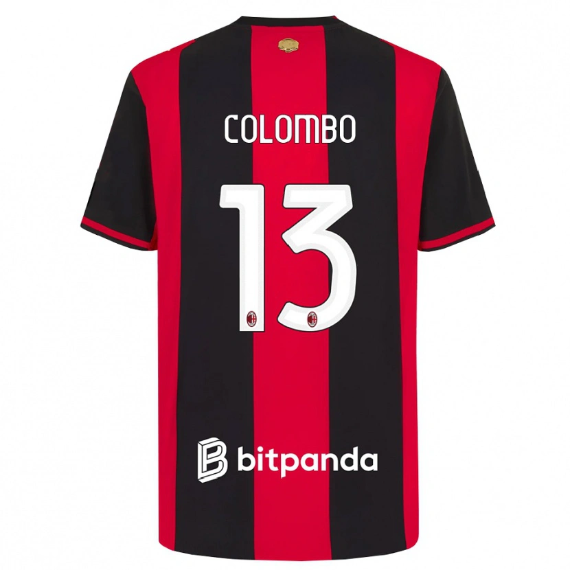 Danxen Homem Camisola Federico Colombo #13 Vermelho Preto Branco Principal 2026/27 Camisa