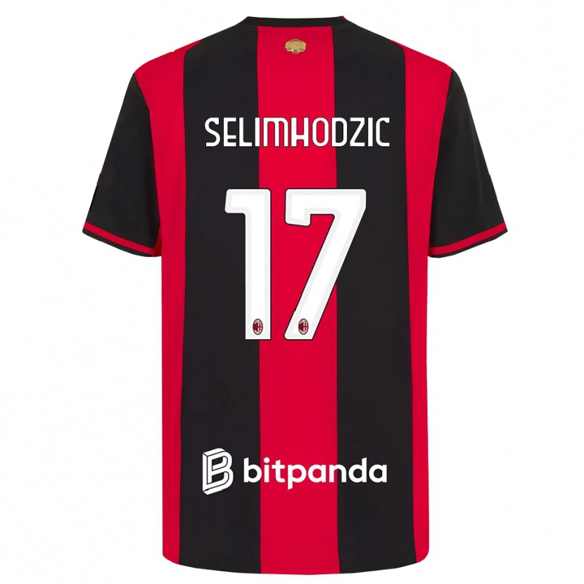 Danxen Homem Camisola Noa Selimhodzic #17 Vermelho Preto Branco Principal 2026/27 Camisa