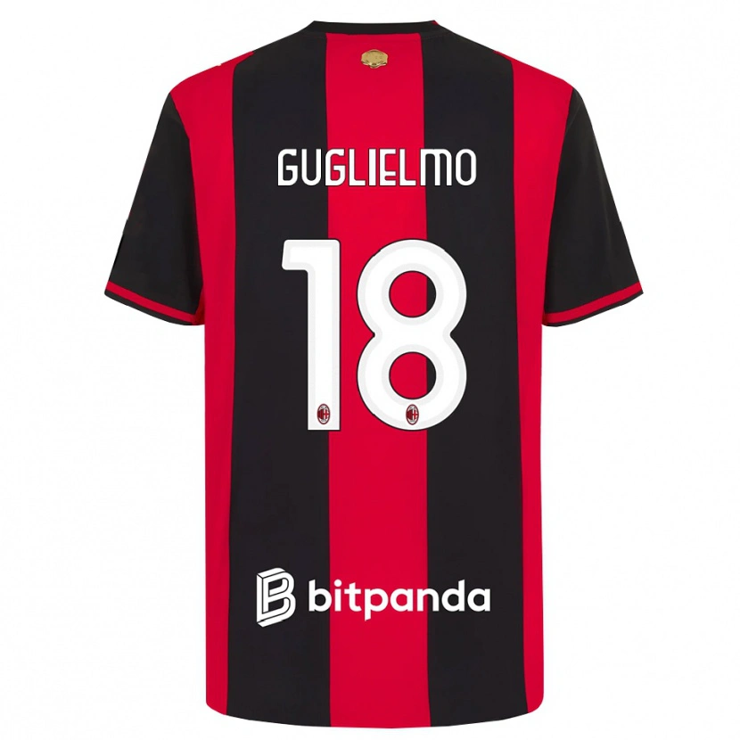 Danxen Homem Camisola Tommaso Guglielmo #18 Vermelho Preto Branco Principal 2026/27 Camisa