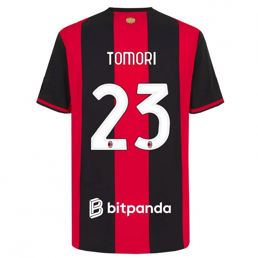 Danxen Homem Camisola Fikayo Tomori #23 Vermelho Preto Branco Principal 2026/27 Camisa