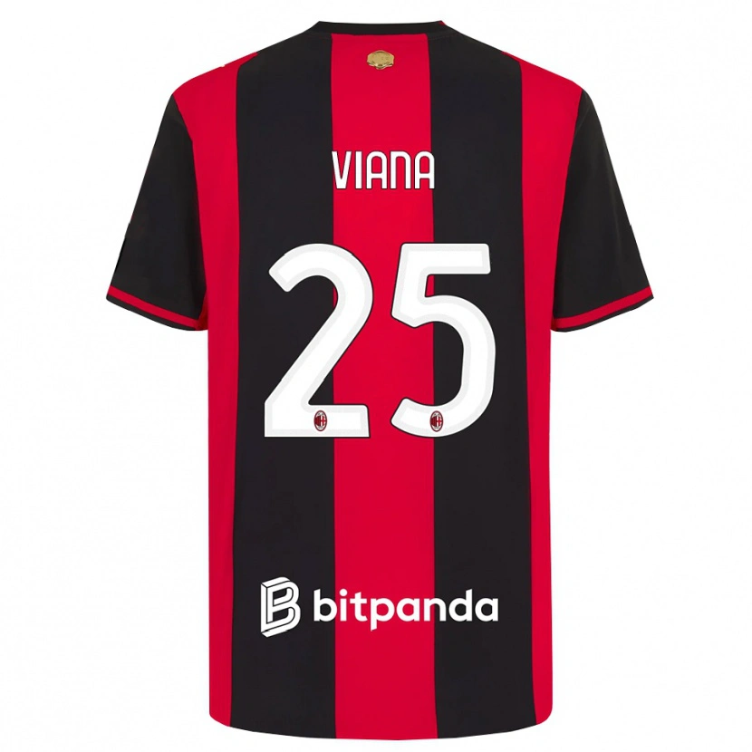 Danxen Homem Camisola Viana Seedorf #25 Vermelho Preto Branco Principal 2026/27 Camisa