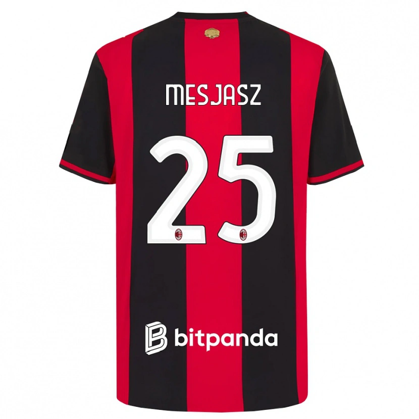 Danxen Homem Camisola Malgorzata Mesjasz #25 Vermelho Preto Branco Principal 2026/27 Camisa