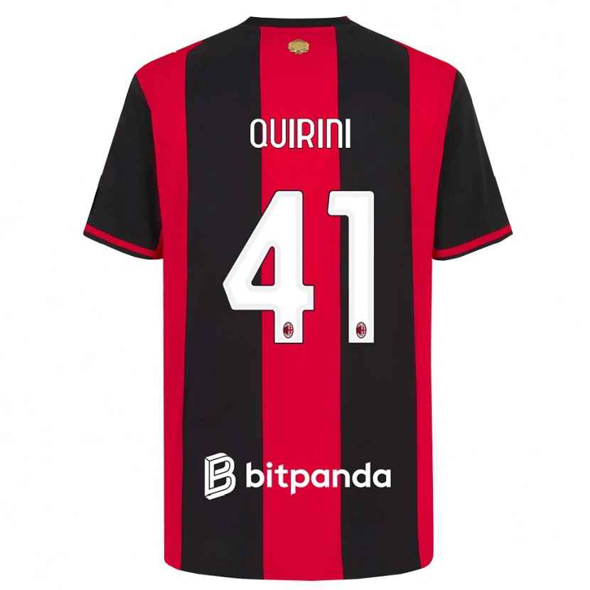 Danxen Homem Camisola Ettore Quirini #41 Vermelho Preto Branco Principal 2026/27 Camisa