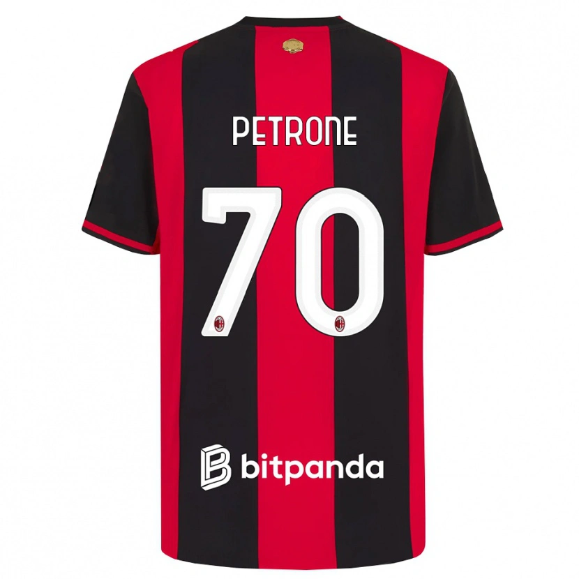 Danxen Homem Camisola Daniele Petrone #70 Vermelho Preto Branco Principal 2026/27 Camisa