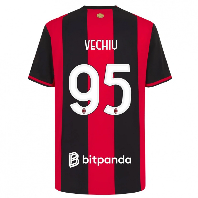 Danxen Homem Camisola Christian Vechiu #95 Vermelho Preto Branco Principal 2026/27 Camisa
