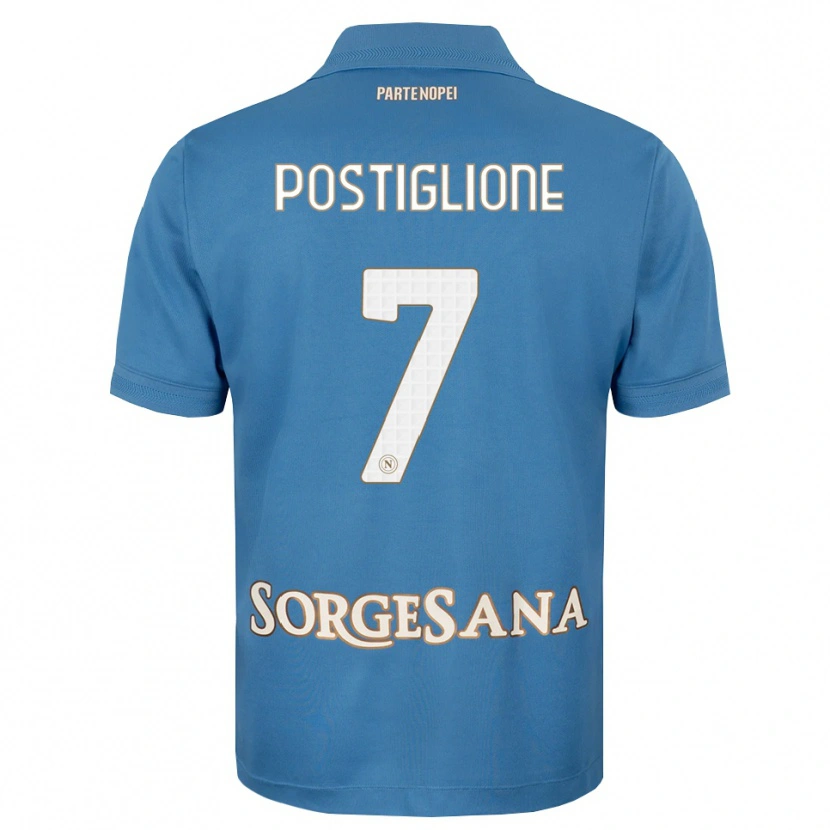 Danxen Homem Camisola Tommaso Postiglione #7 Azul Bruma Branco Principal 2026/27 Camisa