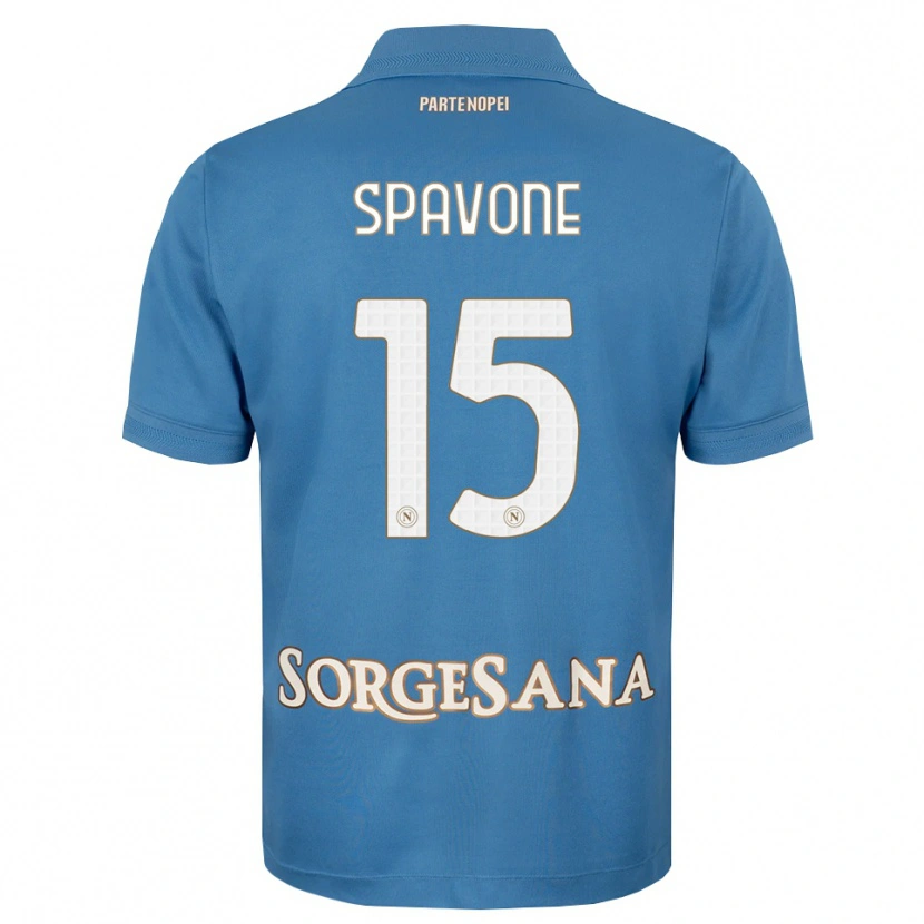 Danxen Homem Camisola Alessandro Spavone #15 Azul Bruma Branco Principal 2026/27 Camisa
