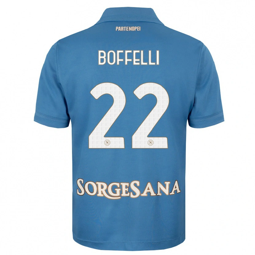 Danxen Homem Camisola Valerio Boffelli #22 Azul Bruma Branco Principal 2026/27 Camisa