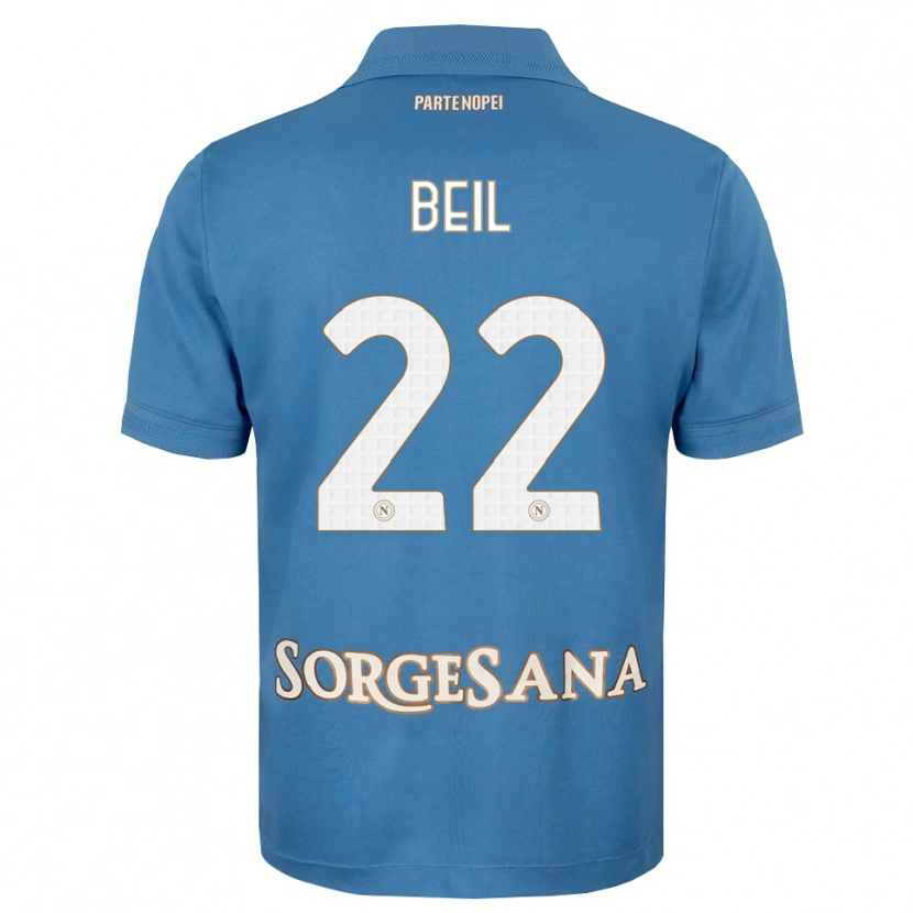 Danxen Homem Camisola Vivien Beil #22 Azul Bruma Branco Principal 2026/27 Camisa