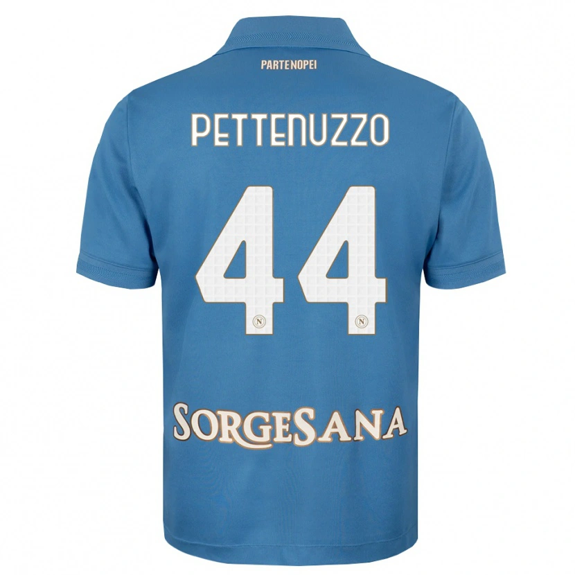 Danxen Homem Camisola Tecla Pettenuzzo #44 Azul Bruma Branco Principal 2026/27 Camisa
