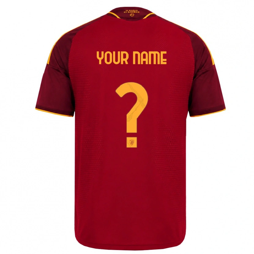 Danxen Homem Camisola Seu Nome #0 Vermelho Dourado Amarelo Principal 2026/27 Camisa