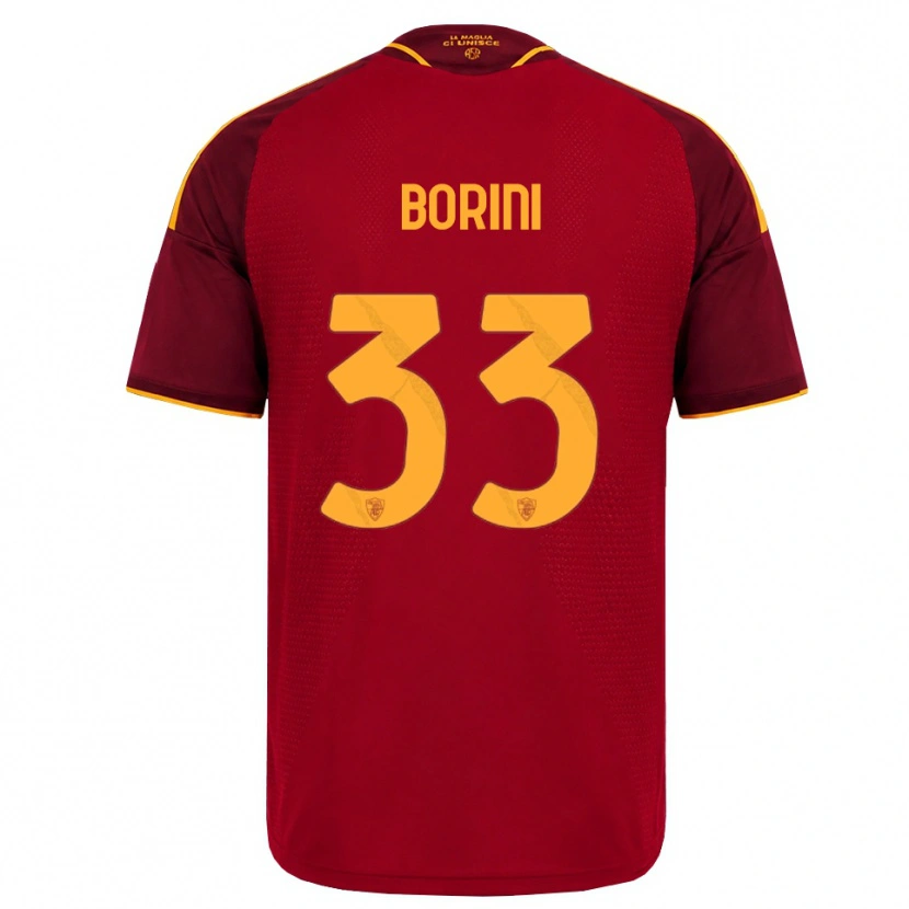 Danxen Homem Camisola Joyce Borini #33 Vermelho Dourado Amarelo Principal 2026/27 Camisa