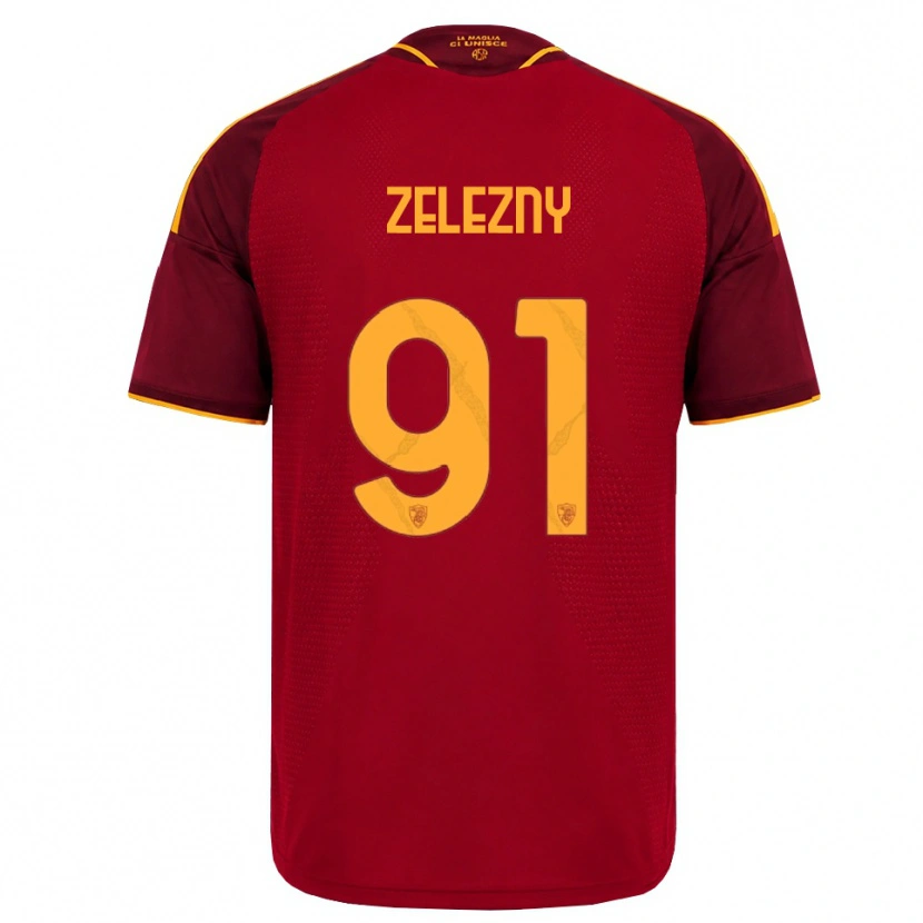Danxen Homem Camisola Radoslaw Zelezny #91 Vermelho Dourado Amarelo Principal 2026/27 Camisa